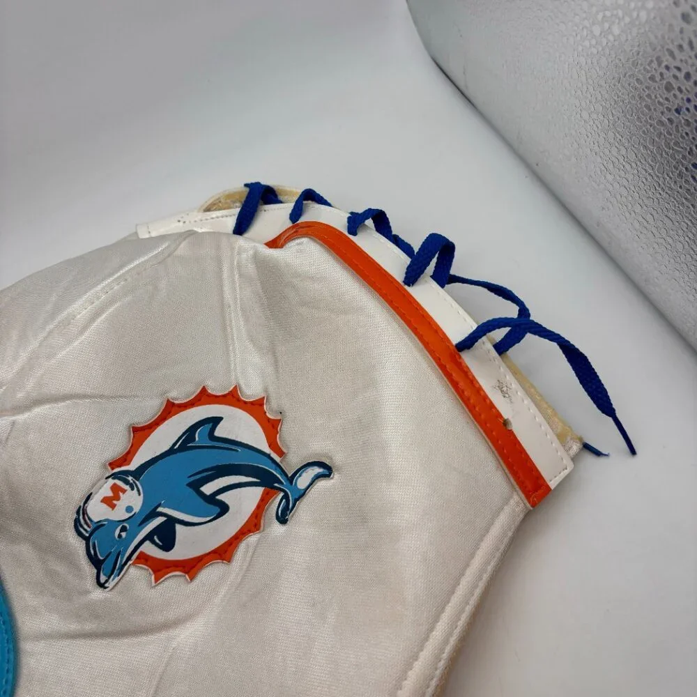 NFL Miami Dolphins Logo Football Team Wrestling Mask with Flaws